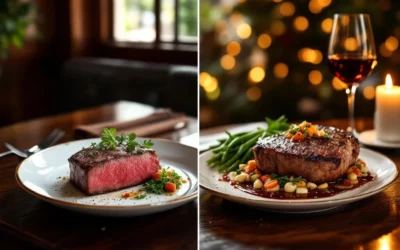 Wat is het prijsverschil tussen lunch en diner bij steakhouses in Amsterdam?