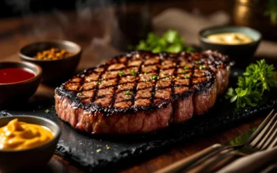 What are popular sauces for steak at steakhouses in Amsterdam?