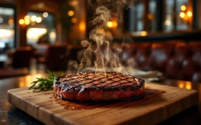 Where can you find steakhouses with parking in Amsterdam?