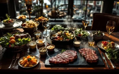 Which steakhouses in Amsterdam offer catering services?