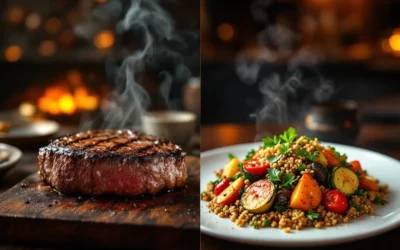 Do steakhouses in Amsterdam also serve vegetarian options?