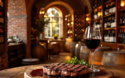 Do steakhouses in Amsterdam have their own wine cellars?