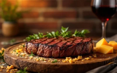 What local influences do you see reflected in Amsterdam steakhouse menus?