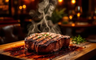 Which steakhouses are located near Amsterdam Central Station?