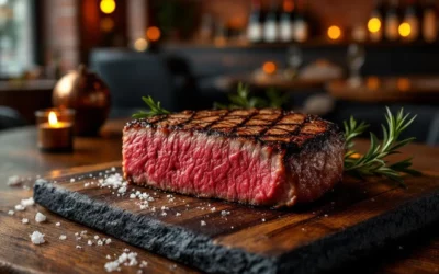 Do steakhouses in Nijmegen have dry-aged beef on the menu?