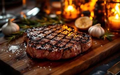 Which steakhouse in Nijmegen prepares meat over charcoal?