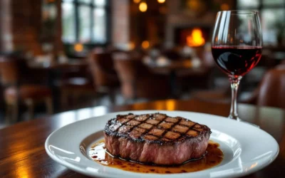 What is the average price for a steak in Arnhem in 2026?