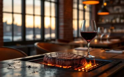 Welke steakhouse in Arnhem bereidt vlees op houtskool?